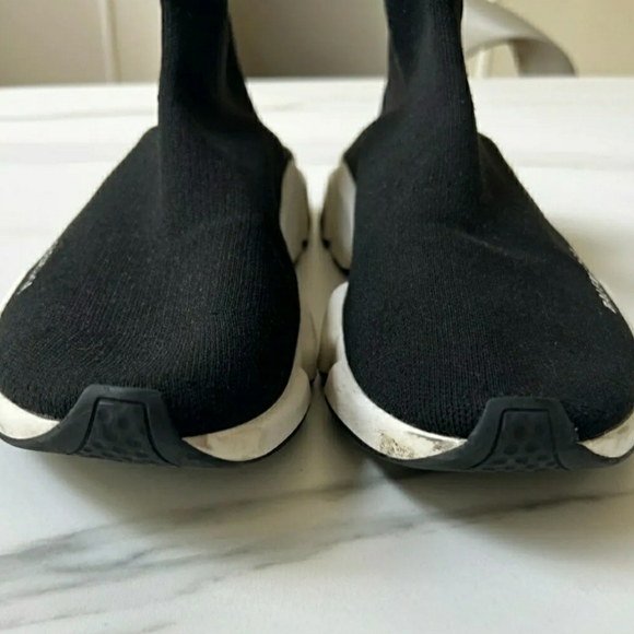 SOLD***Balenciaga Speed Trainer (Unisex) Sine II - Black US Size 11 - Picture 4 of 6